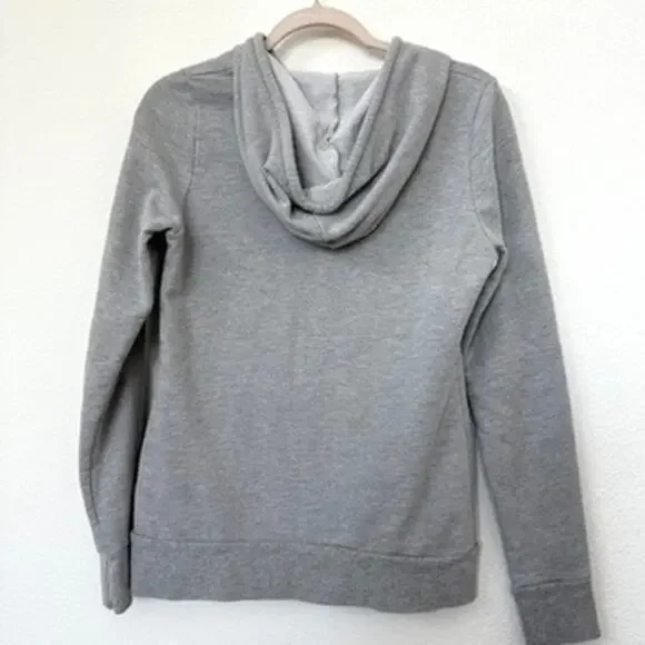 Champion Stanford Hoodie Gray Pullover Medium Cotton Blend Athletic Logo - Picture 6 of 6